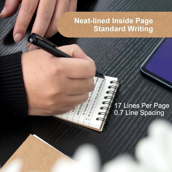 Memo Pads 24 packs, Small 3x5 Spiral Notepads, Office Style Mini Notebook, Small - Picture 8 of 9